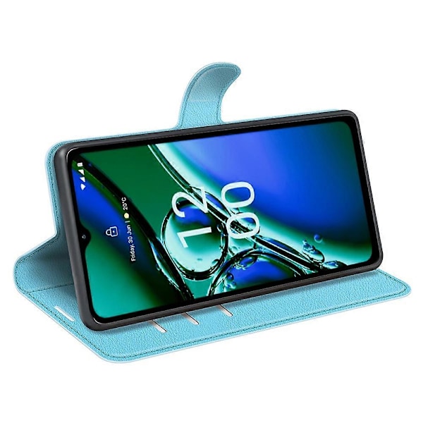 Til Nokia G42 Litchi Tekstur Telefon Stand Cover PU Læderpung Anti-ridse Etui Multicolor Style E