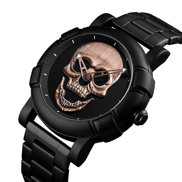 Skmei 9178 Multifunktionelt Moderigtigt Vandtæt Quartz Ur Bronze