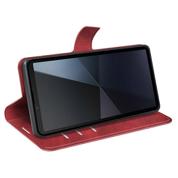 Plånboksfodral för Sony Xperia 10 VI, kalvtextur läder telefonfodral Multicolor Style B