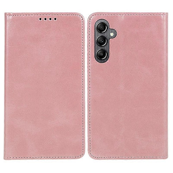 Til Samsung Galaxy A15 5G Etui Kalvetekstur Stand Wallet PU Læder Telefon Cover Multicolor Style F