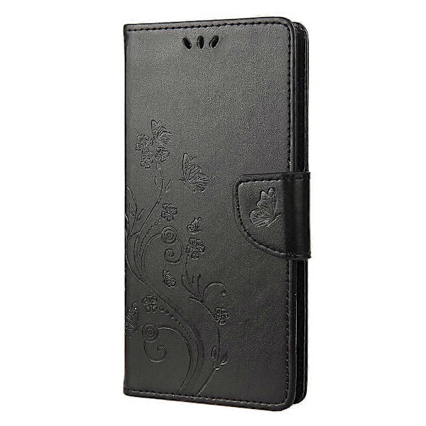 Xiaomi Redmi Note 12 Pro+ 5G -puhelimen suojakotelo, PU-nahkaa, kukka- ja perhoskuviointi, lompakkokotelo Multicolor Style A