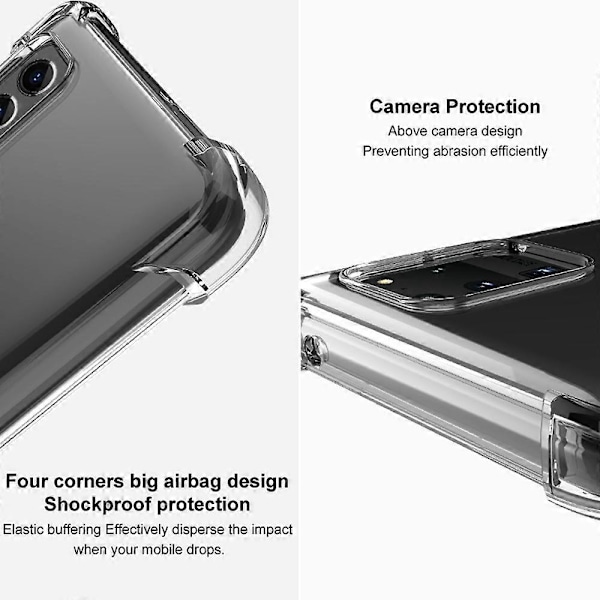 IMAK Til Nokia G11 Plus 4G Airbag Hjørne Telefon Cover Transparent Blød TPU Bagside
