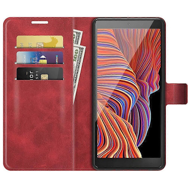 Plånboksdesign Läder Telefonställ Skal för Samsung Galaxy Xcover 5/Xcover 5S Multicolor Style C