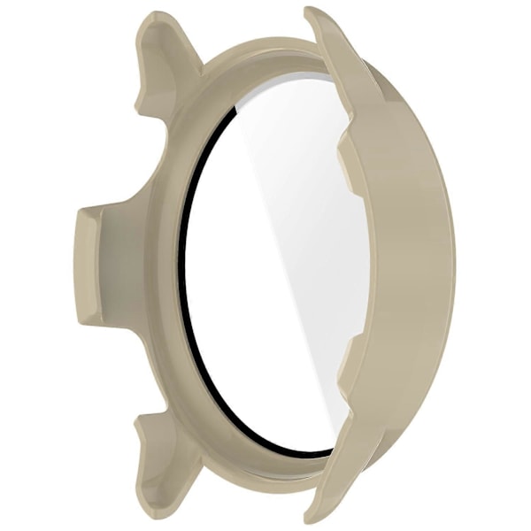 Garmin Vivoactive 6 -kellon suojakotelo PC-kehys karkaistulla lasikalvolla Multicolor Ivory White
