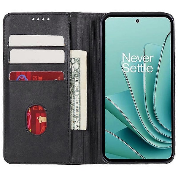 For OnePlus Nord 3 5G/Ace 2V Business Style Wallet Telefon Cover Kalvetekstur PU Læder Shell Case
