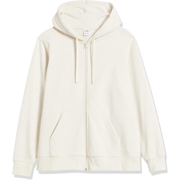 French Terry Fleece Luvtröja med dragkedja för kvinnor (tillgänglig i Plus Size) Oatmeal Heather 2X