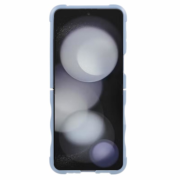 För Samsung Galaxy Z Flip5 5g Tvådelat phone case Pc + Tpu Anti-Scratch cover White