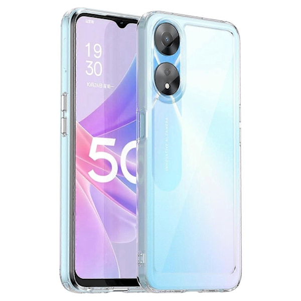 För Oppo A58 5G Transparent Skal Fallskydd Mobilskal (Stort Hål för Bakre Linsen)