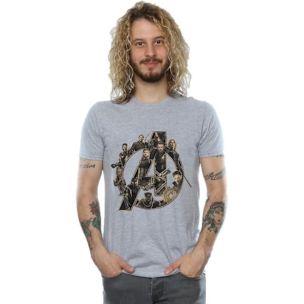 Marvel Avengers Infinity War Marvel Logo T-shirt til mænd, voksen S-3xl Txu127 Sport Grey 3XL