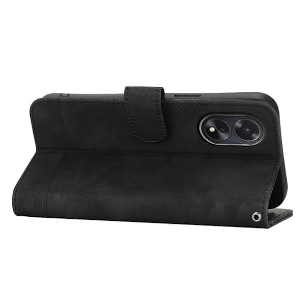 DIERFENG DF-03 Fodral för Oppo A38 4G, Präglat Telefonställ Skydd Magnetisk Plånbok Multicolor Style C