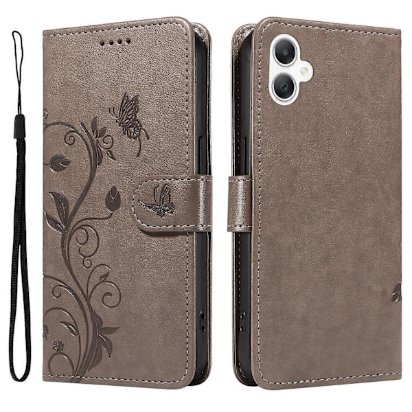 Fodral för Samsung Galaxy A06, blommönstrat PU-läder plånboksfodral Multicolor Style A