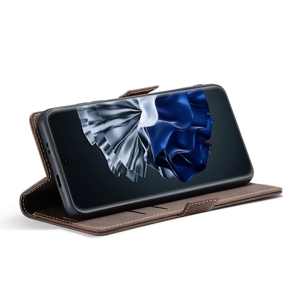 Til Huawei P60 Pro Case CASEME 013 Series Kortholder Stativ Læder Telefon Cover Multicolor Style D