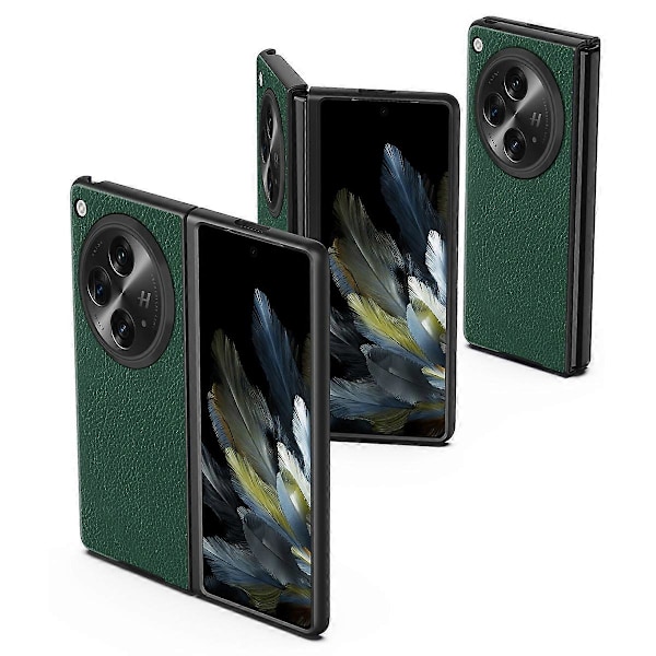 För Oppo Find N3 5G/OnePlus Open Skal PU Läderbelagd Hård PC Anti-fall Telefonskydd Multicolor Style D