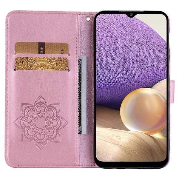 Til Samsung Galaxy S23 FE Cover Ugle Præget PU Læder Telefon Cover med Wallet Stand Multicolor Style B