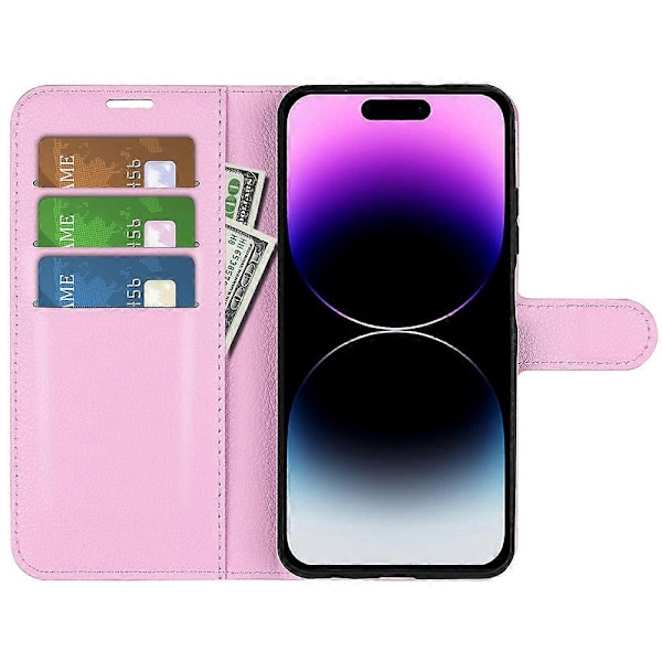 IPhone 15 Pro iskunkestävä lompakkokotelo PU-nahkainen jalustallinen puhelinkotelo Multicolor Style C