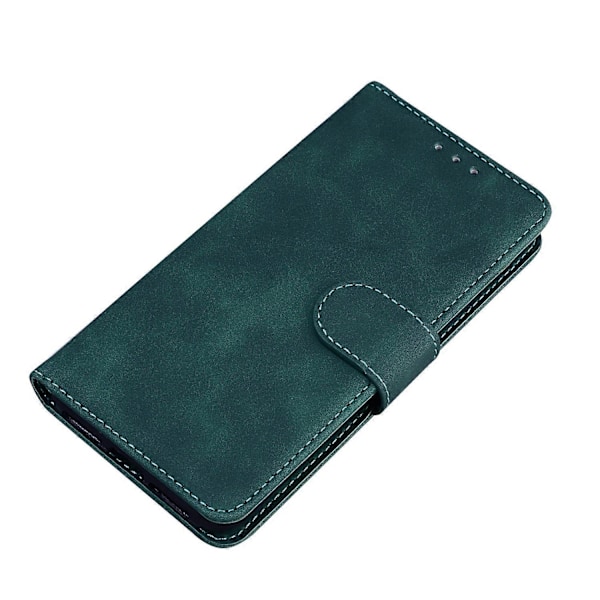 Plånboksdesign Enfärgat Läder Telefonfodral Ställskydd för Samsung Galaxy A52 4G/5G/A52s 5G Multicolor Style D