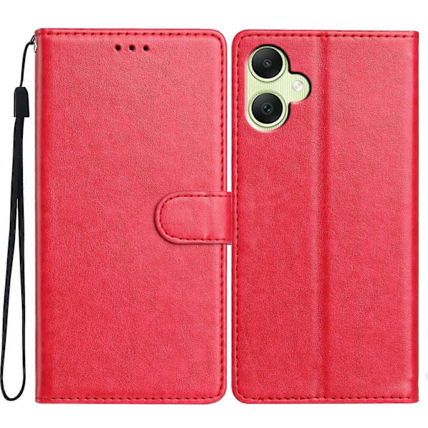 Samsung Galaxy A05 4G Nahkainen Puhelinkotelo Lompakko Jalusta Suojus Kätevällä Hihnalla - Vihreä Multicolor Rose