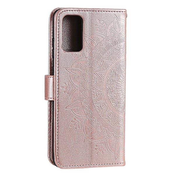 Preget Mandala Blomst Lommebok Lærveske med Stropp for Samsung Galaxy A52 4G/5G/A52s 5G Multicolor Style E