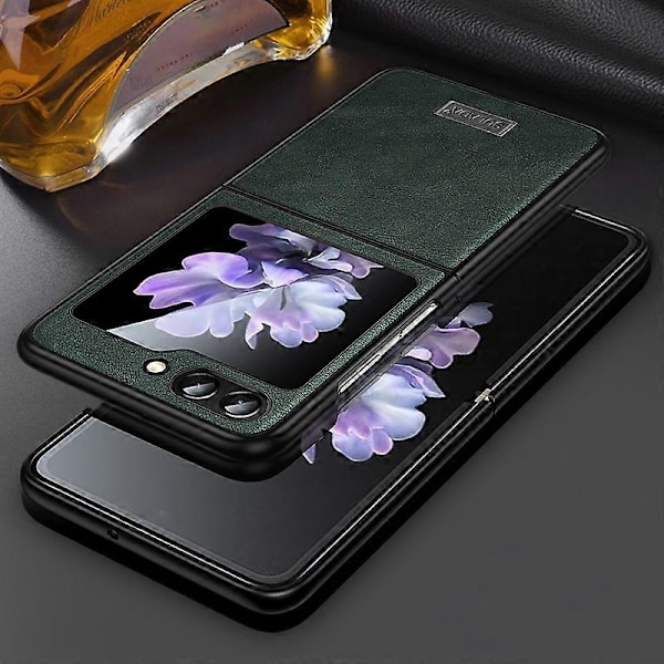 SULADA Skal för Samsung Galaxy Z Flip5 5G Anti-scratch PU-läderbelagt TPU-skydd Multicolor Style F