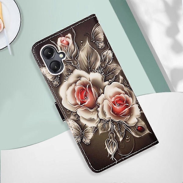 YB Pattern Printing Leather Series-4 Samsung Galaxy A15 4G -kotelo PU-nahkainen puhelinlompakkokotelo Multicolor Style G
