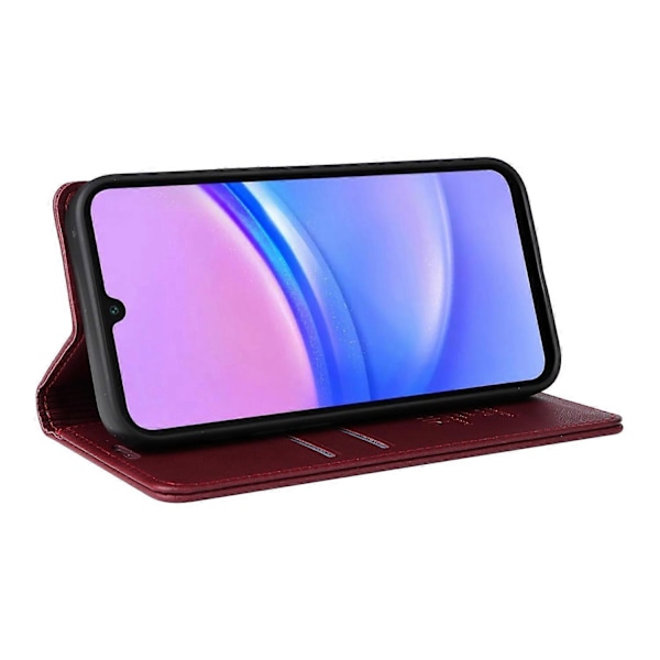YIKATU YK-001 Fodral för Samsung Galaxy A26 5G/A16 4G Ställ Läder Telefonskal Stark Stängning Multicolor Wine Red