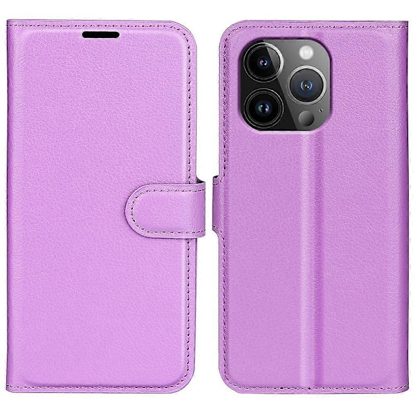 IPhone 15 Pro iskunkestävä lompakkokotelo PU-nahkainen jalustallinen puhelinkotelo Multicolor Style H