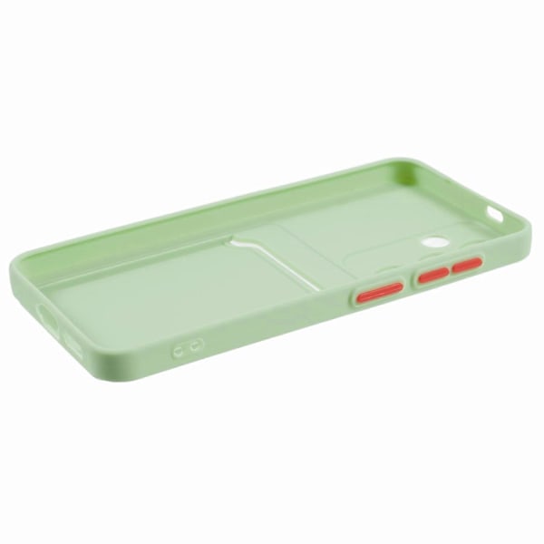 Samsung Galaxy S25+/S24+ Kotelo Mattapintainen TPU Ohut Puhelinkuori Korttipaikalla Multicolor Matcha Green