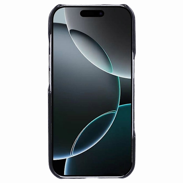 Skal för iPhone 16 Pro Max Kompatibelt med MagSafe, Hudvänligt Läder + PC Baksida - Grå Multicolor Black