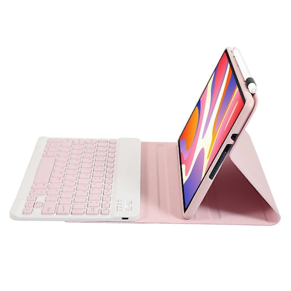 AH17 Suojakotelo Huawei MatePad 11.5 -tabletille irrotettavalla Bluetooth-näppäimistöllä, nahkainen jalustakansi Multicolor Pink