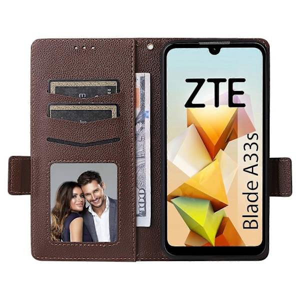 För ZTE Blade A33S Fodral Magnetlås Läder Telefonskal med Rem Multicolor Style E