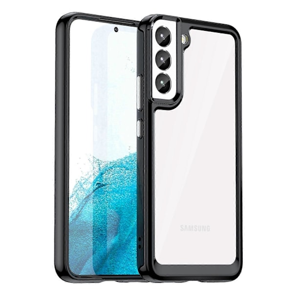 Til Samsung Galaxy S23+ TPU Bumper Akryl Bagside Cover Mobiltelefon Beskyttelsesetui Multicolor Style A