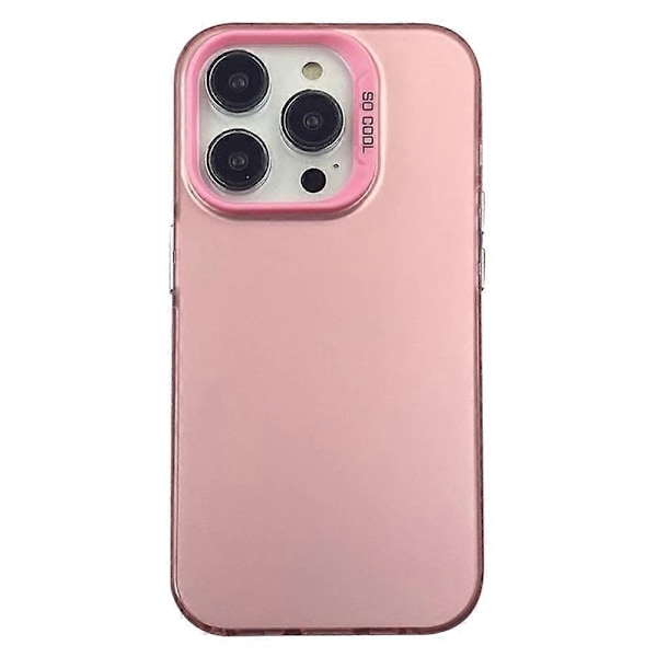 Skal för iPhone 14 Pro Max IMD Silverfärgad TPU+PC Telefonfodral Multicolor Style C