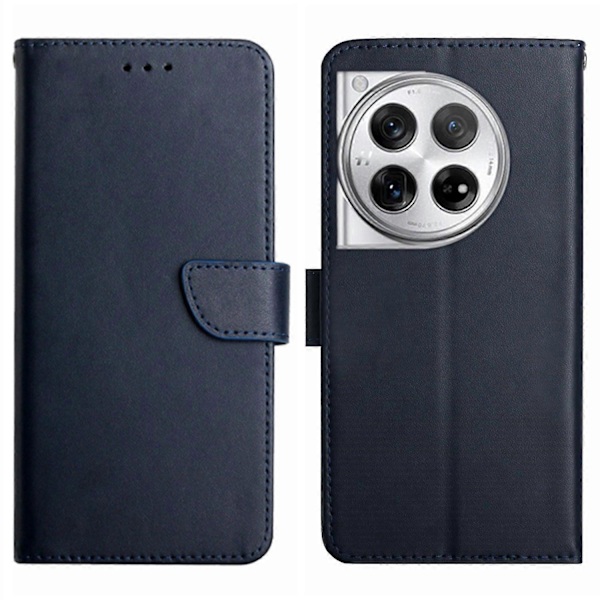 Ægte læder stand pung mobiltelefoncover til OnePlus 12 5G Multicolor Style B