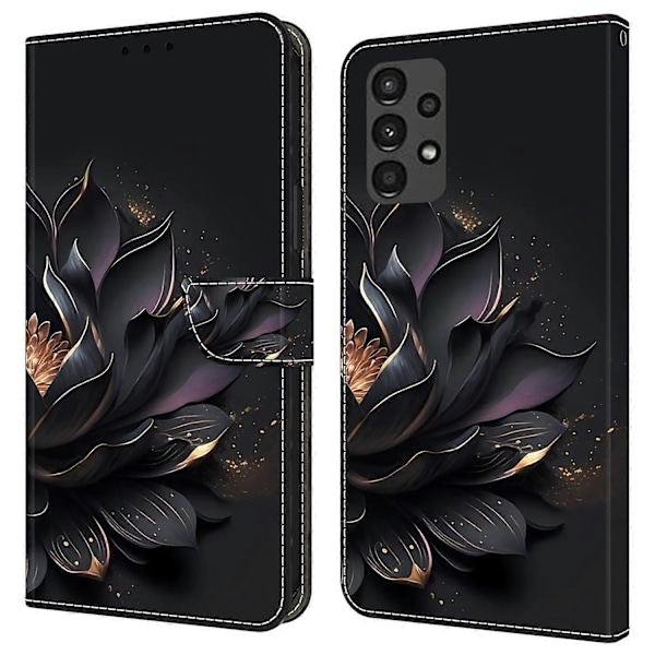 För Samsung Galaxy A13 5G/A13 4G Fodral Skyddande Läder Flip Telefonfodral Multicolor Style M