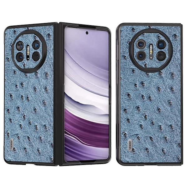 Skal för Huawei Mate X5 Äkta Koläder+TPU+PC Strutsstruktur Vikbart Telefonskydd Multicolor Style A