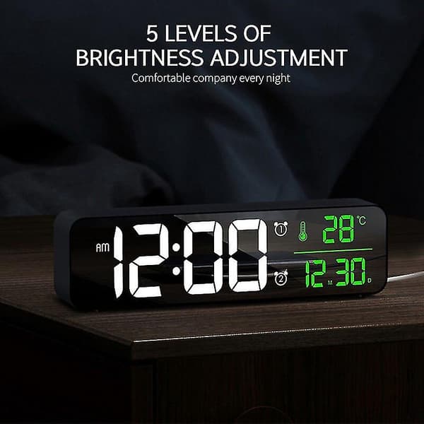 2x Mote Stue Digitalt Display Led Digital Evigvarende