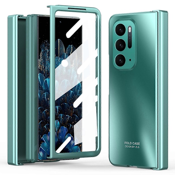 Hårdt PC Telefoncover til Oppo Find N Stødsikkert Beskyttende Telefonskal Cover med Skærmfilm Multicolor Style B