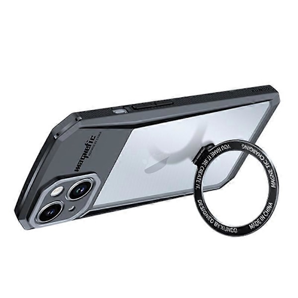 XUNDD Skal för iPhone 14 Plus med Ringstativ PC+TPU Telefonskydd Kompatibelt med MagSafe