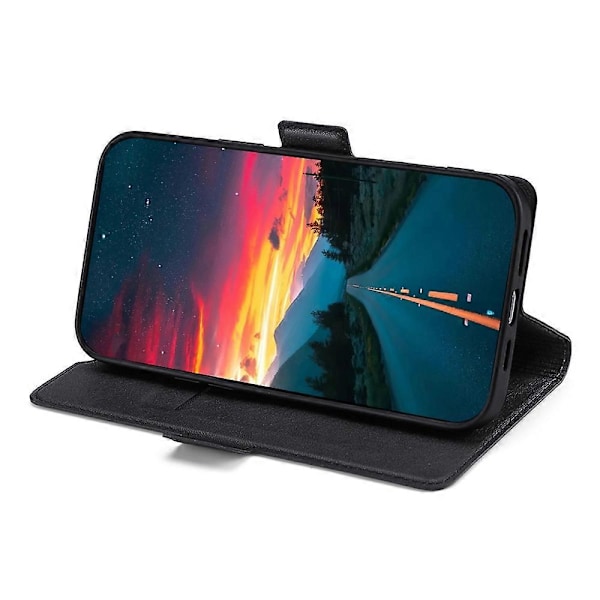 Sidomagnetiskt PU-läderfodral med stativ, stöttåligt TPU-kortfack, foliofodral för Oppo Find X5 Pro