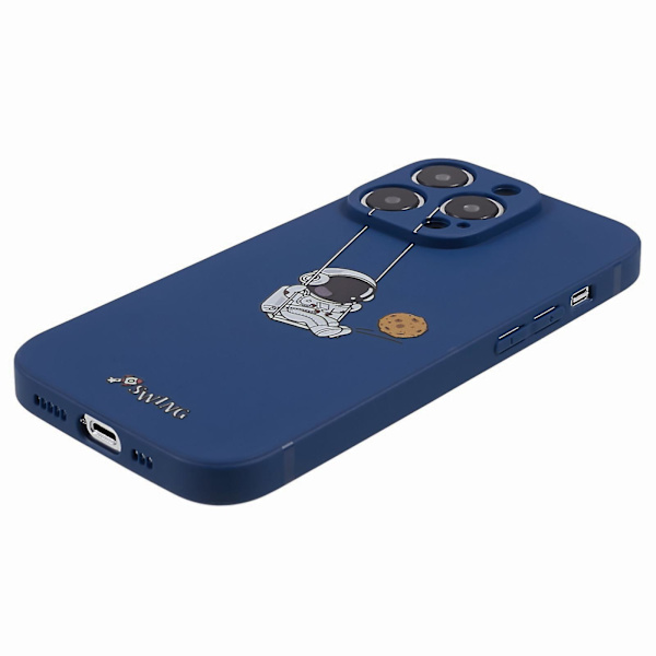 För Iphone 13 Pro Max Astronaut Design phone case Stötsäkert skyddande mjukt Tpu- cover Swing Astronaut Blue