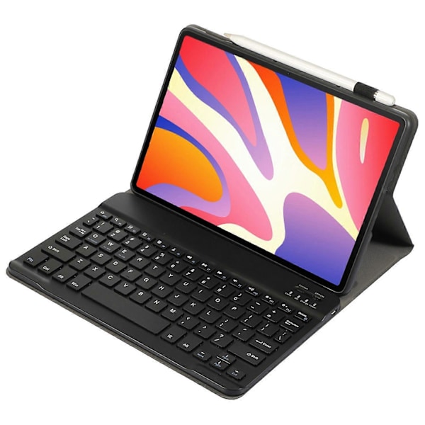 AH17 Suojakotelo Huawei MatePad 11.5 -tabletille irrotettavalla Bluetooth-näppäimistöllä, nahkainen jalustakansi Multicolor Black