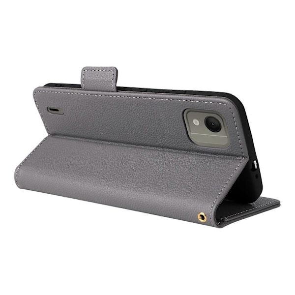 Anti-ridse telefoncover til Nokia C110 Litchi Tekstur PU Læder Wallet Stand Cover Multicolor Style D