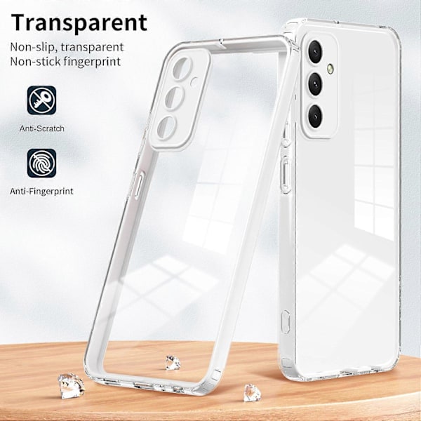 För Samsung Galaxy A35 5G TPU+PC Skal Anti-Drop Skyddande Transparent Mobilskal Multicolor Style B