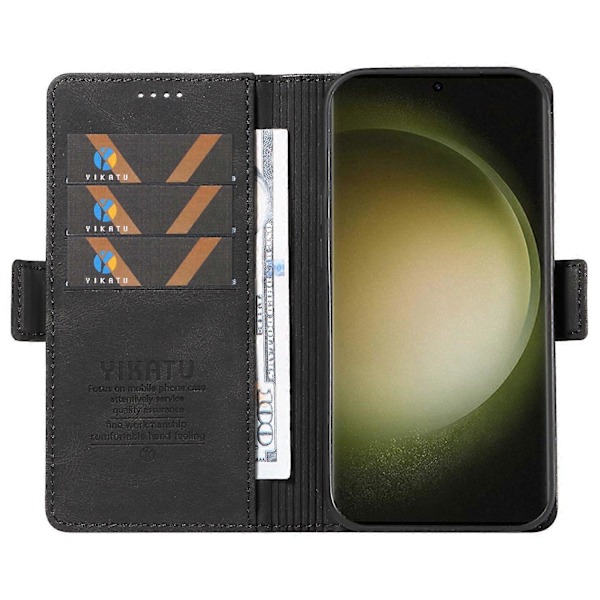 YIKATU YK-005 Telefonpung Etui til Samsung Galaxy S23 Ultra med Hudvenligt Læder og Støttefunktion Multicolor Style E