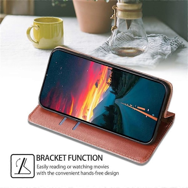 Plånboksfodral i PU-läder med magnetisk stängning för Xiaomi 15 Ultra Multicolor Rose Gold
