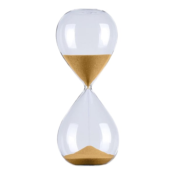 5/30/60 minuter Rund Sand Timer Personlighet Glas Timglas Ornament Nyhet Tidshanteringsverktyg Glod Glod 30min
