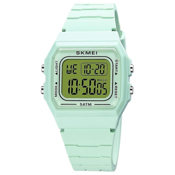 Skmei 1683 Led Digital Display Elektronisk watch Light Green