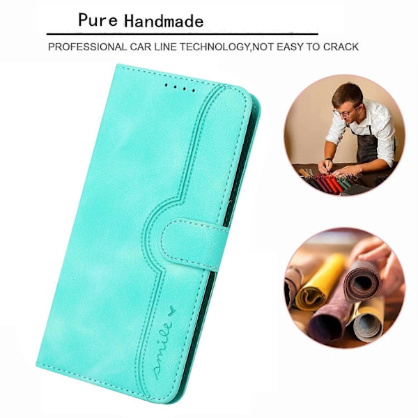 YX0030 PU Læder Wallet Case med Præget Stander Flip Telefon Cover til Samsung Galaxy S23 FE Multicolor Style D