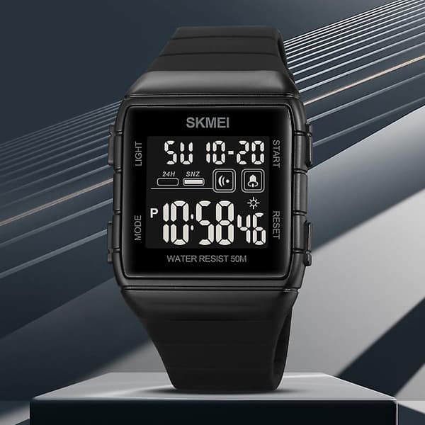 Skmei 1960 Waterprooic Watch Black White Light grey