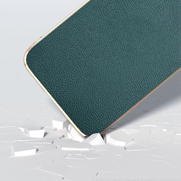 Äkta Läderöverdrag med PC+TPU Elektroplätering Skal för Samsung Galaxy S23 FE Multicolor Style B